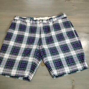 Polo Ralph Lauren Plaid Shorts Men's Size 42  Purple Green White